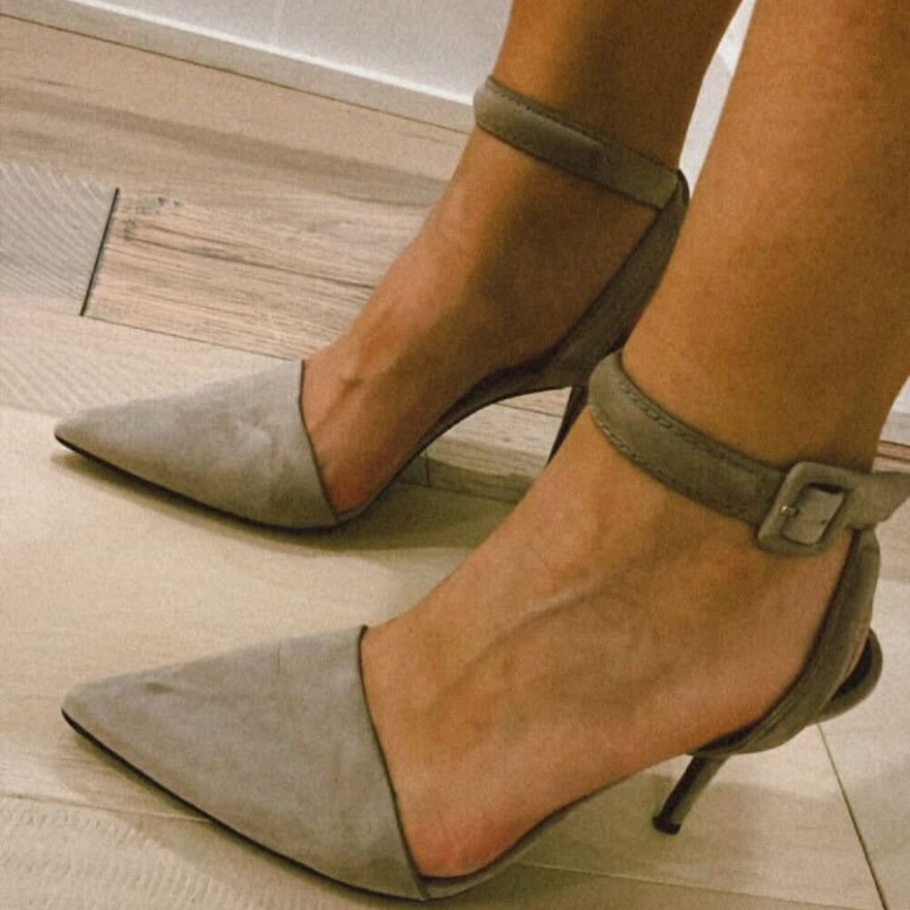 Strappy Suede Alexander Wang Heels
